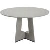 VEVOR Round Dining Table, 47 inch Wood Table for 4-6 Person, Farmhouse Circle Dinner Furniture, Rustic Leisure Tables with Thick Wooden Legs