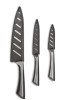 Thyme & Table Non-Stick Coated High Carbon Stainless Steel Carbon Chef's Knives, 3 Piece Set
