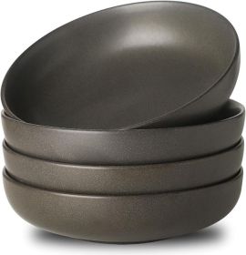Stoneware Pasta Bowls, 34 oz Large Salad Bowl Set of 4, Ceramic Serving Bowls for Ramen, Pasta, Fruit, Cereal, Dinner, Wide and Shallow Bowls Stoneware Pasta Bowls, 34 oz Large Salad Bowl Set of 4, Ceramic Serving Bowls for Ramen, Pasta, Fruit, Cereal, Dinner, Wide and Shallow Bowls
