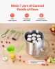 VEVOR Canning Supplies Starter Kit, 9 Pieces Stainless Steel Water Bath Canning Kit for Beginners, Canning Tools Set: Pot, Rack, Lid, Funnel, Tongs