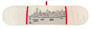 NYC Embroidered Skyline Double Mitt