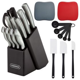 6-Piece Knife Set, Stainless Steel Black Professional Kitchen Knife Set for Chef, Super Sharp Knife Set with Universal Knife Block for Home Resta (Pack Size: 1 Pack)